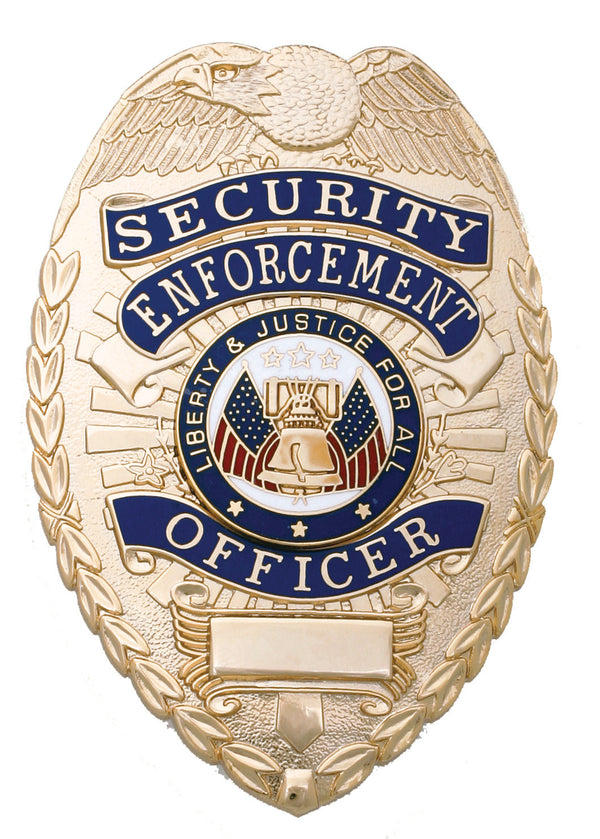 First Class Security Enforcement Officer Gold Shield Badge