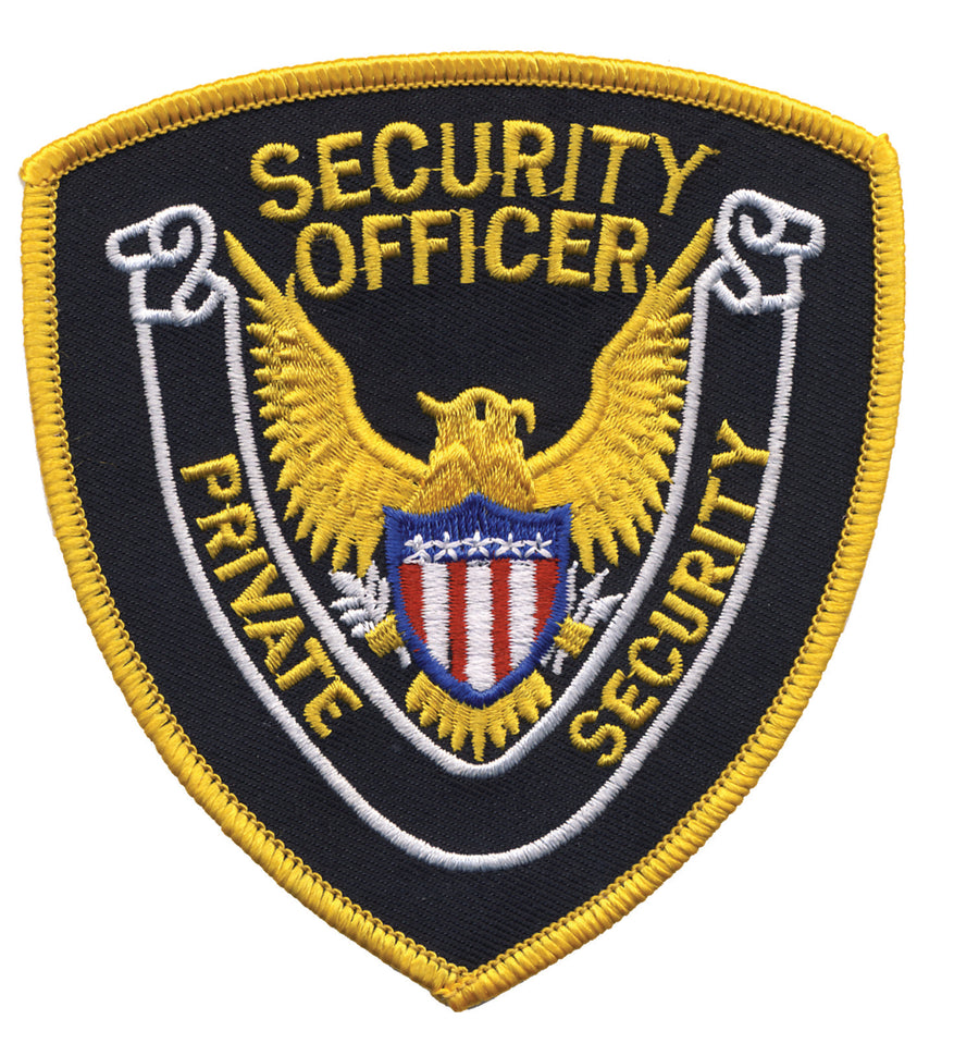 Private Security Officer Shoulder Patch (Gold on Black-Gold)
