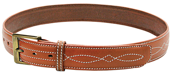 1.5" Leather Classic Brown Trouser Belt