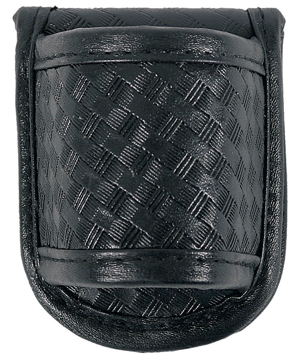 Basket Weave Synthetic Leather Grip Flashlight Holder
