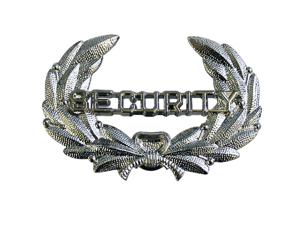 First Class Security Silver Hat Badge