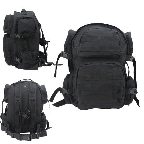 Nylon Rapid Backpack (Black)