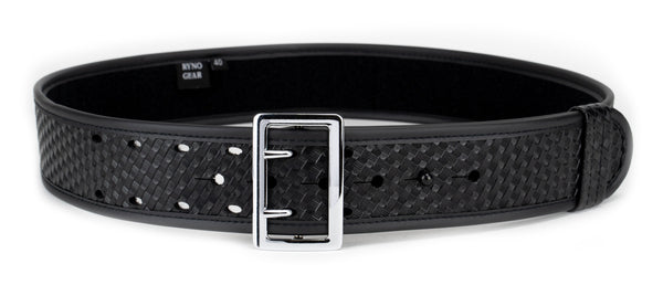 First Class 2.25" Basketweave Synthetic Leather Duty Belt