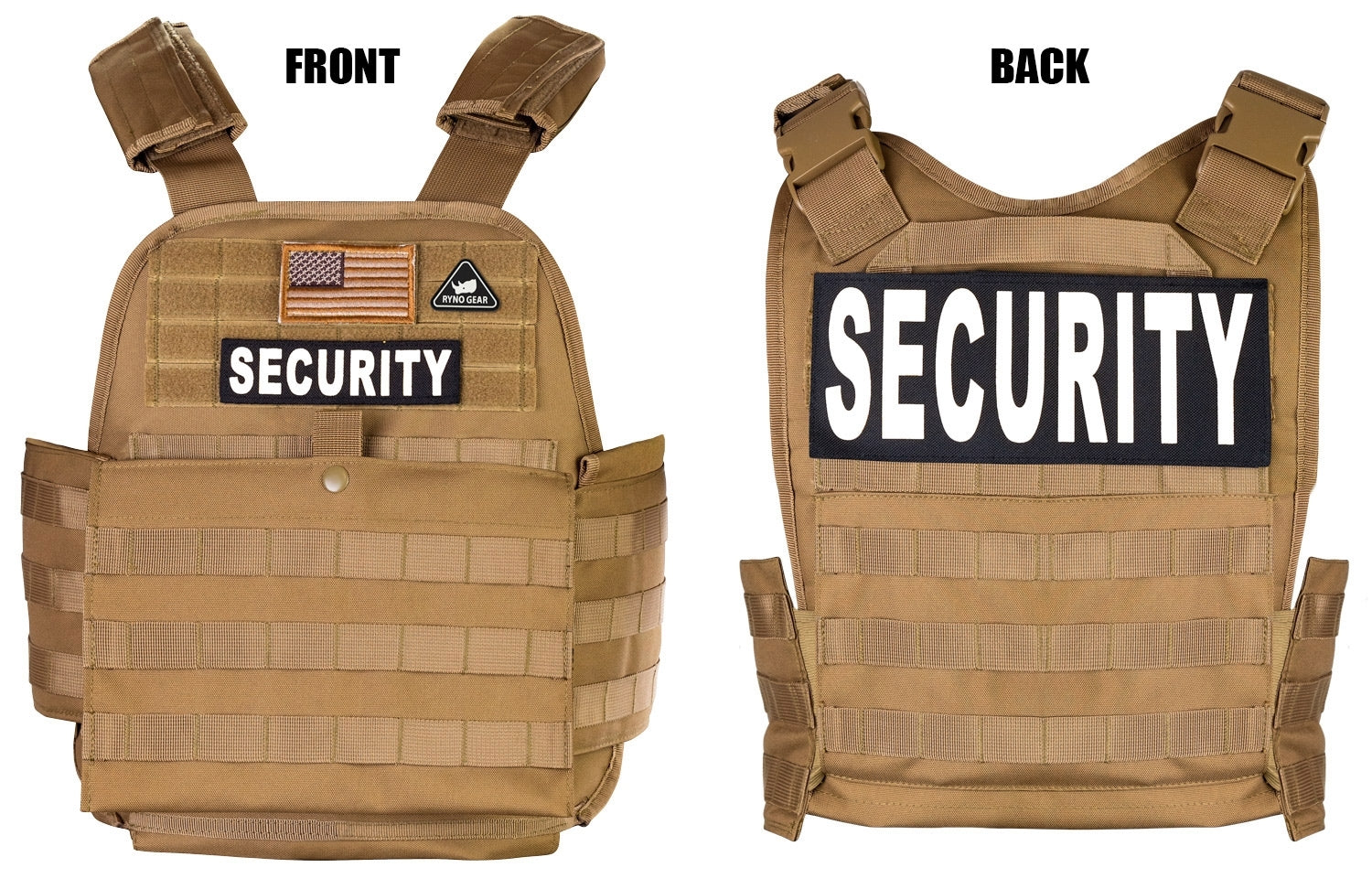 Ryno Gear Adjustable Tactical Plate Carrier – Security Uniform