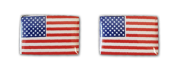 First Class Rectangle Flag Cufflinks (Pair)
