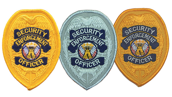 Security Guard Officer Name Tag Patch Protection Embroidered Iron On  Applique