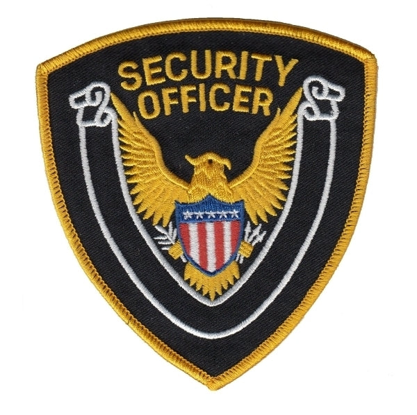 Security Officer Shoulder Patch (Gold on Black-Gold) – Security Uniform