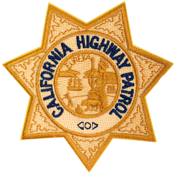 California Highway Patrol 7-Point Star Chest Patch (3.25" X 3.25")