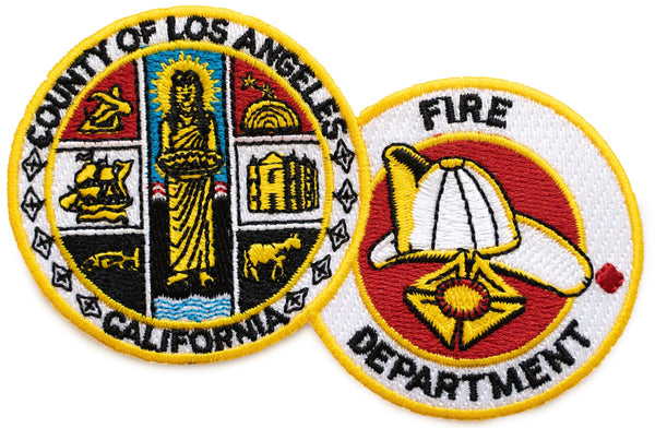 County of Los Angeles Fire Department Double Emblem Patch