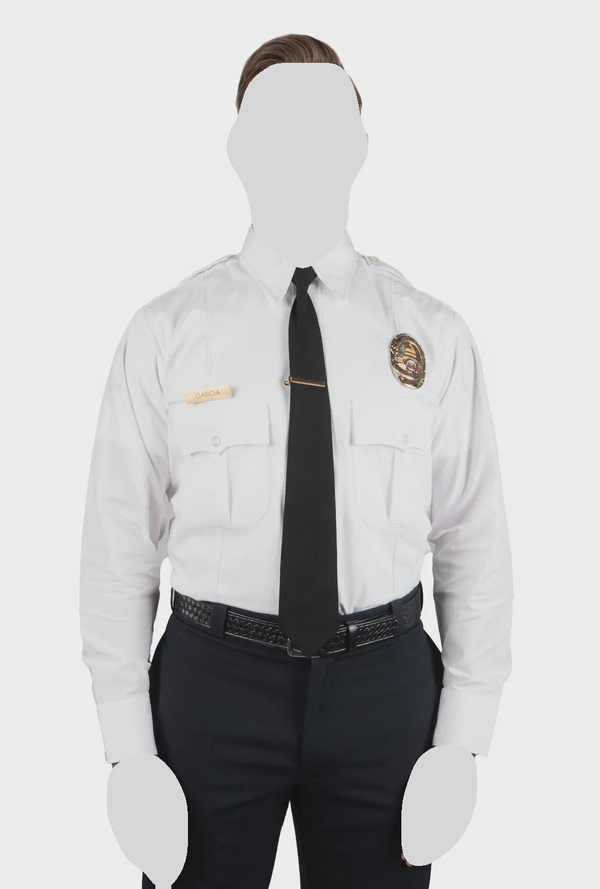 First Class 100% Polyester Long Sleeve Uniform Shirt