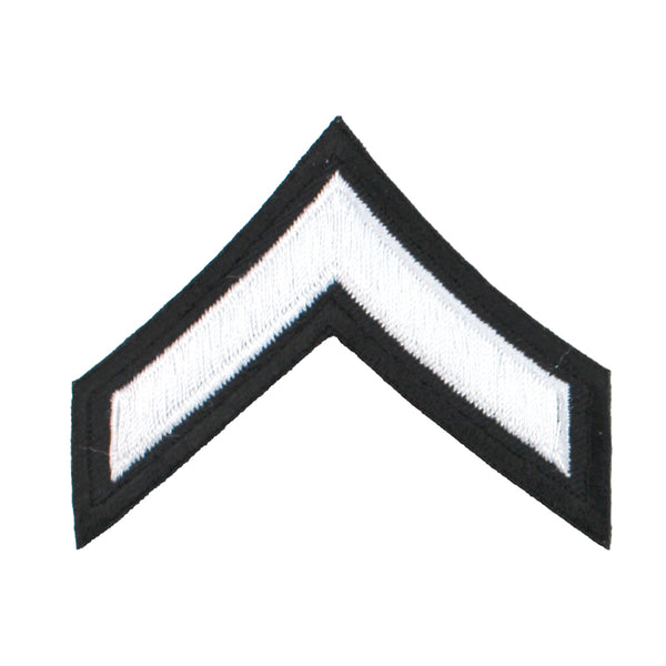 PFC Chevron (White on Black)