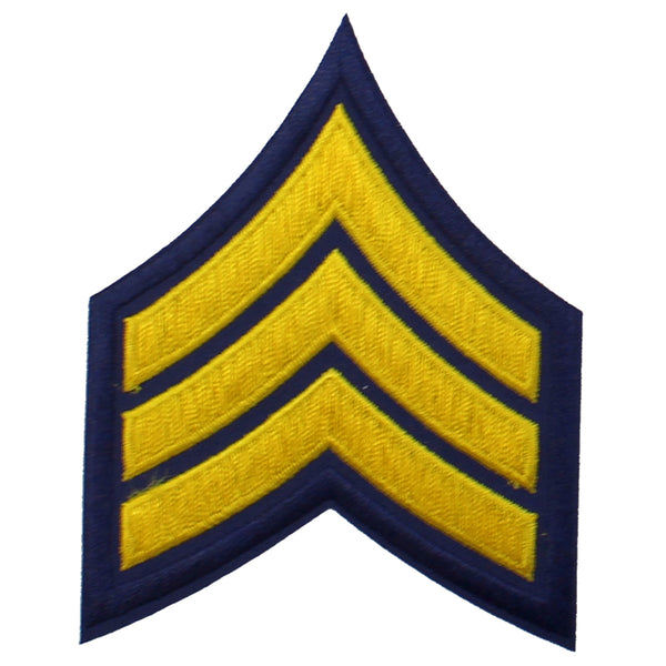 Sergeant Chevron (Gold on Navy Blue)