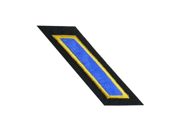 Security Service Stripe Hashmarks (Blue-Gold on Black)