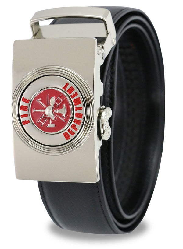 Metal Belt Buckles with Adjustable High Quality Leather Belt (Fire Department)