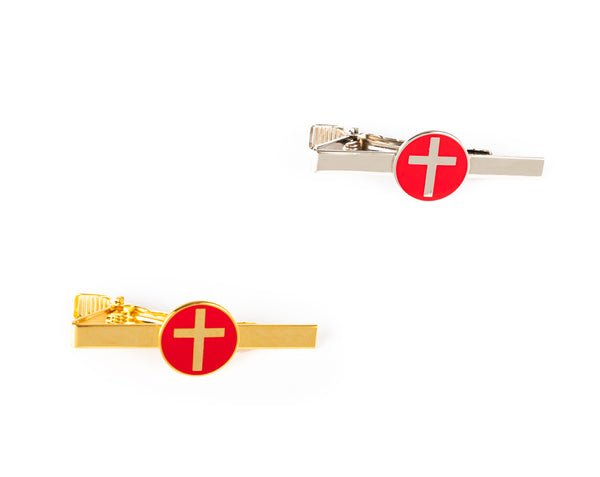Tie Clips with Cross Logo