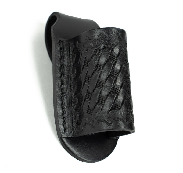 Basket Weave Leather Mini Flashlight Grip Holder