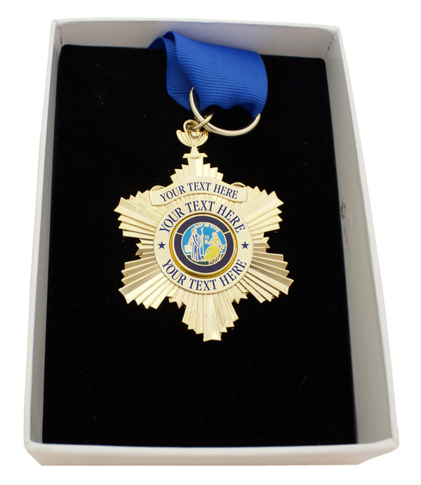 First Class Award and Recognition Medal (Blue Ribbon)