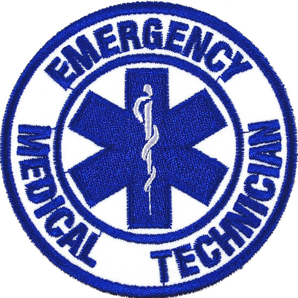 EMT Emblem (Blue on White)