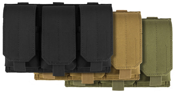 Ryno Gear MOLLE Nylon Universal 3 Section Pouch