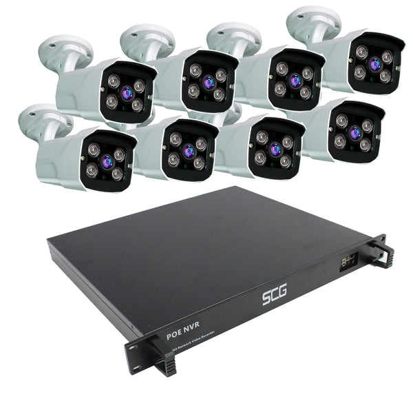 3 MP 8Ch Kit Security Camera System