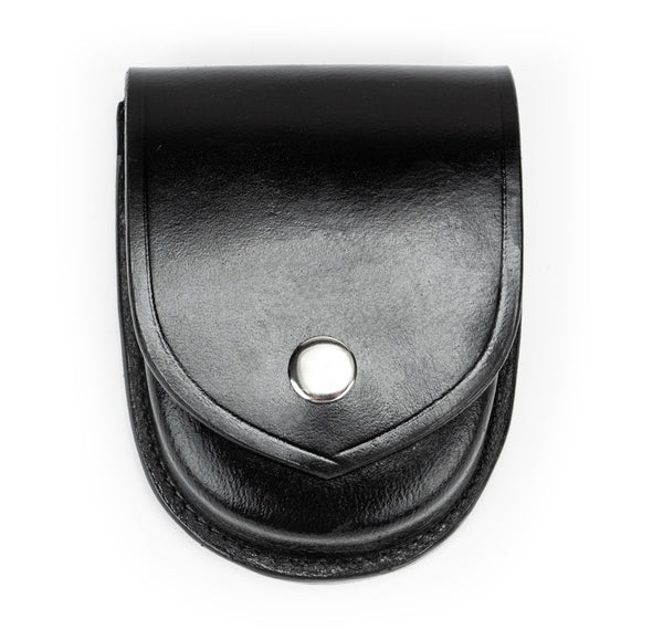 Ryno Gear Plain Leather Single Handcuff Holder with Nickel Snap