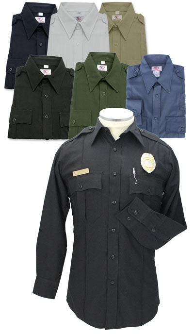 First Class Long Sleeve Poly-Rayon Uniform Shirt