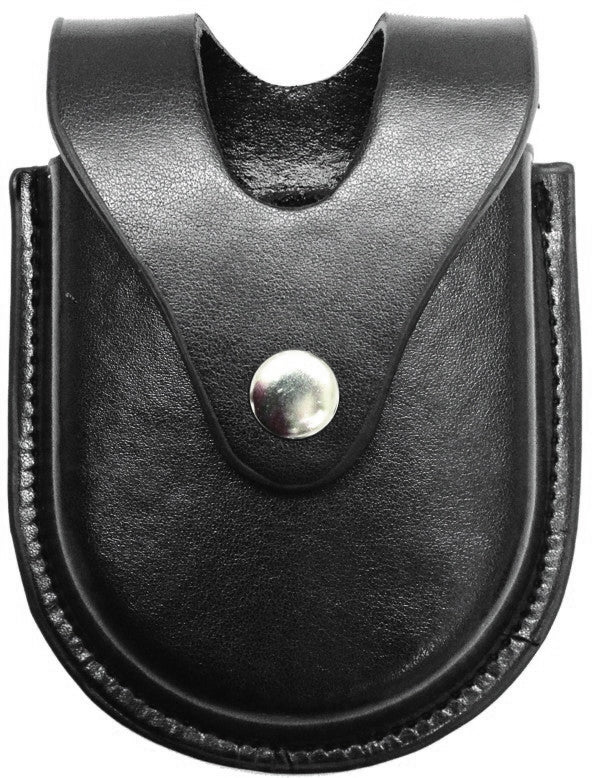 Plain Synthetic Leather Single Handcuff Holder