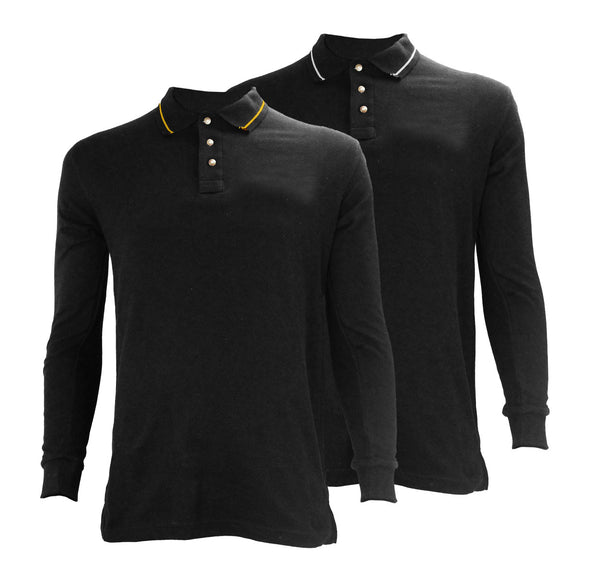 First Class Long Sleeve Polycotton Tactical Stripe Polo Shirts