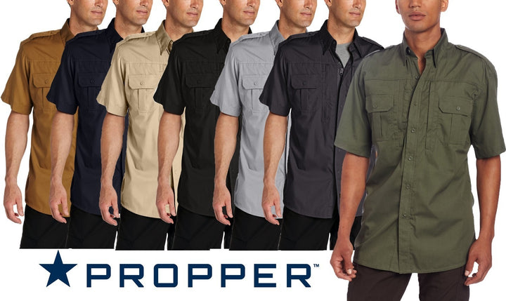 Propper Men's Tactical Shirt - Short Sleeve - Charcoal