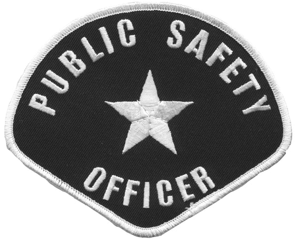 Public Safety Emblem (Silver on Black)