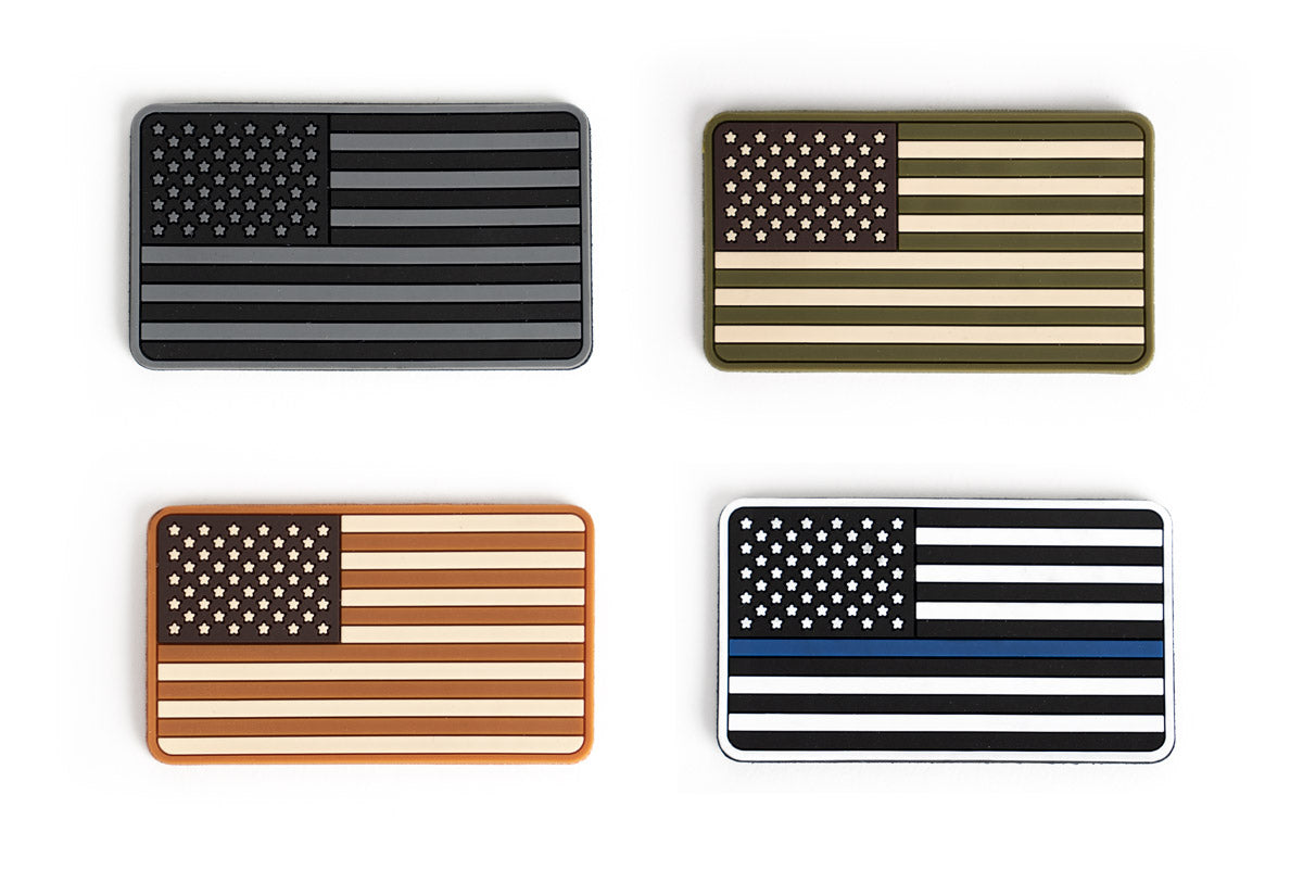 PVC US Flag Patches with Hook and Loop – Security Uniform