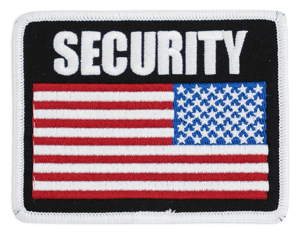  Set of 2 Sew on Security Chest Patches - Security