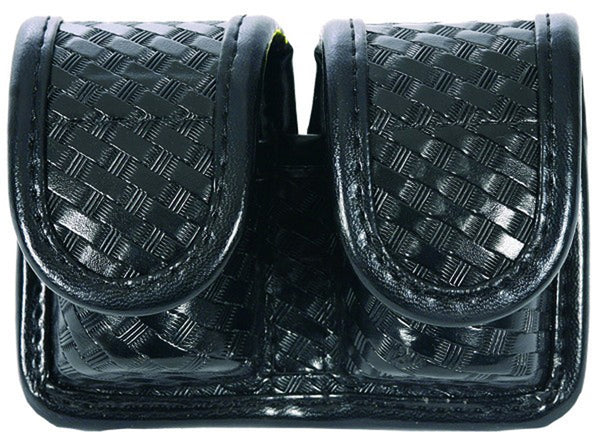 Basket Weave Synthetic Leather Double Speed Loader Case