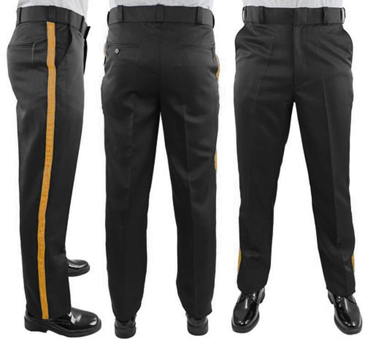 Striped Polyester Slacks Striped Polyester Slacks