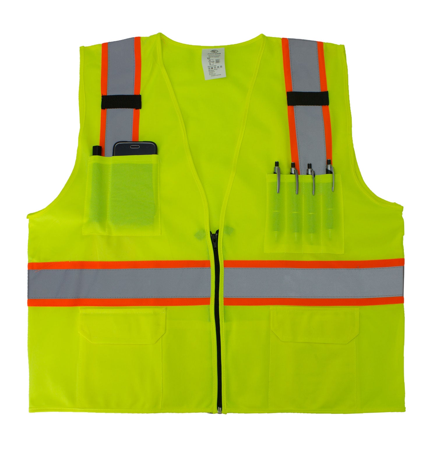 Plain Reflective Safety Vest (Yellow) – Security Uniform