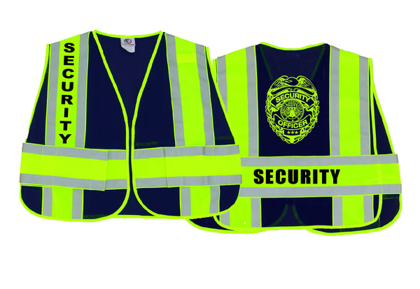 Security Reflective Duty Vests (Dark Navy)