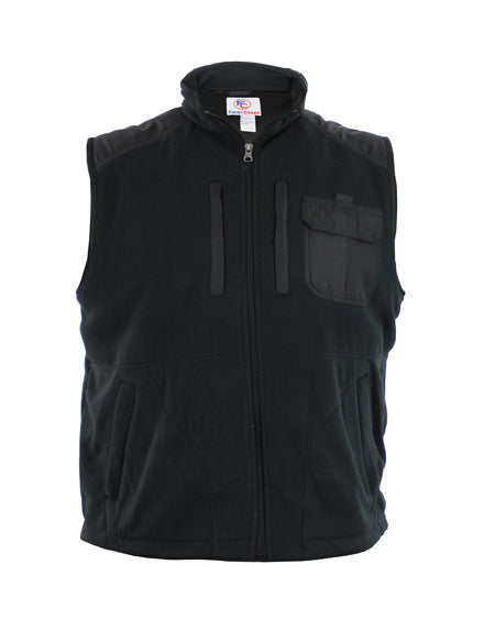 Sleeveless Fleece Jacket (Black)