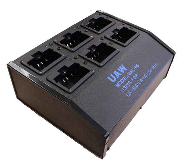 6 Radio Rapid NiMH Battery Charging Station for UA500 and UA501