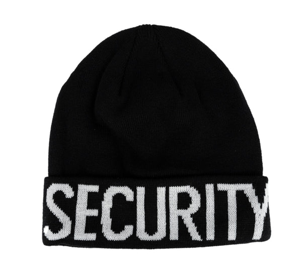 Security Beanie with Woven ID